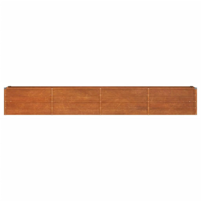 Strat înălțat de grădină, ruginiu, 320x40x45 cm, oțel corten - WALTI WALTI