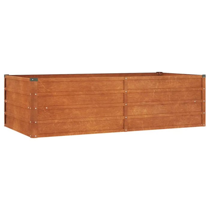 Strat înălțat de grădină, ruginiu, 160x80x45 cm, oțel corten - WALTI WALTI