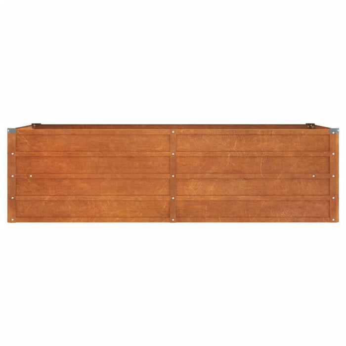 Strat înălțat de grădină, ruginiu, 160x80x45 cm, oțel corten - WALTI WALTI