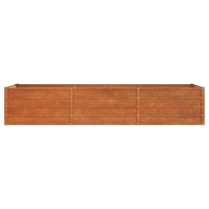 Strat înălțat de grădină, ruginiu, 240x80x45 cm, oțel corten - WALTI WALTI