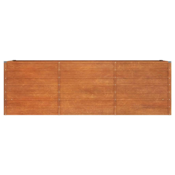 Strat înălțat de grădină, ruginiu, 240x80x77 cm, oțel corten - WALTI WALTI