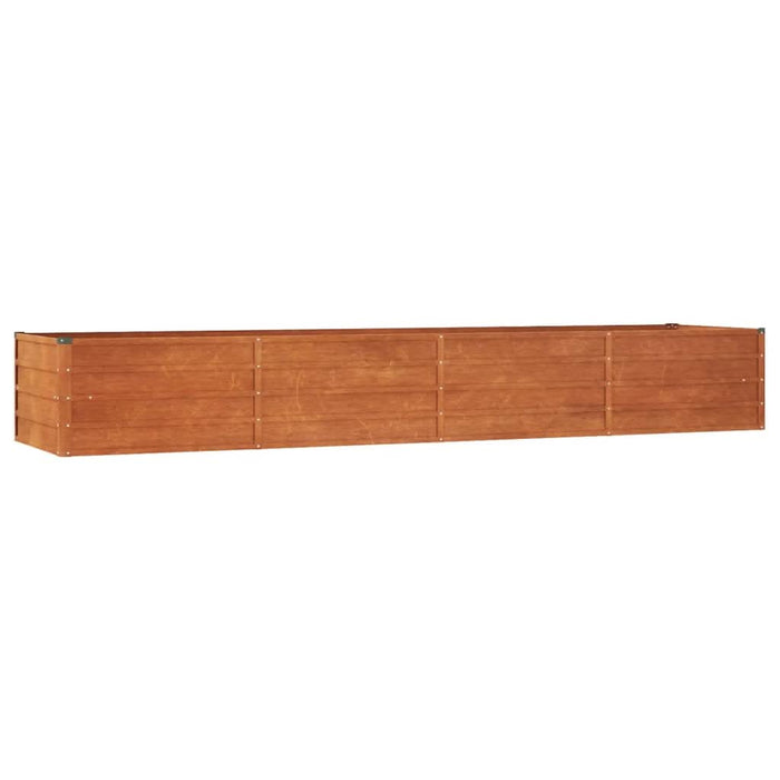 Strat înălțat de grădină, ruginiu, 320x80x45 cm, oțel corten - WALTI WALTI