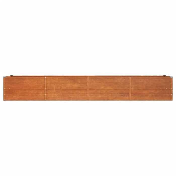 Strat înălțat de grădină, ruginiu, 320x80x45 cm, oțel corten - WALTI WALTI