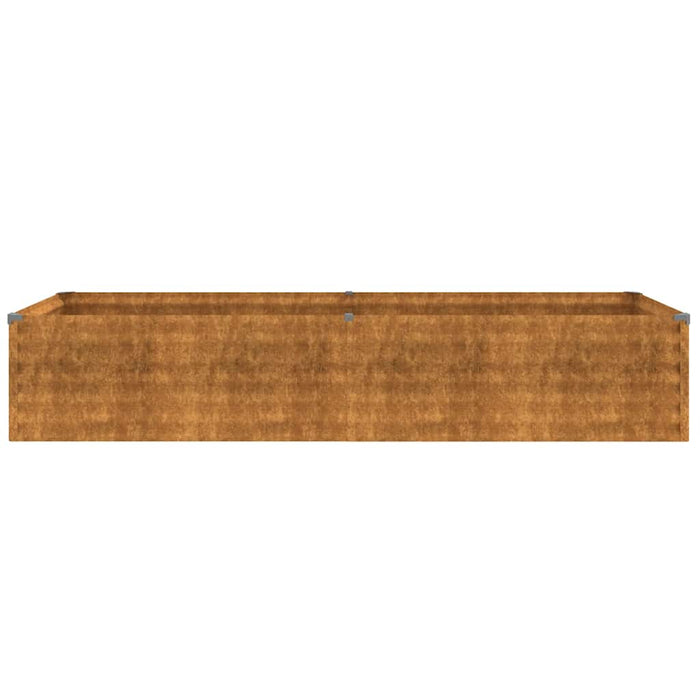 Pat de grădină înălțat 194x50x36 cm, oțel corten WALTI