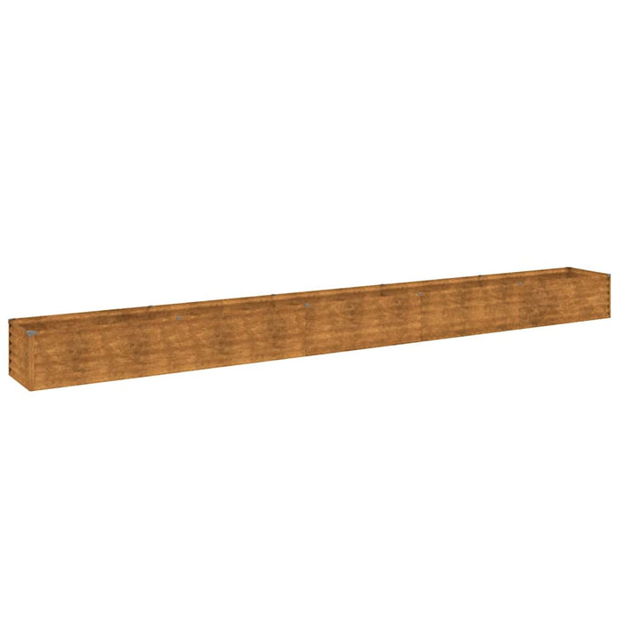 Pat de grădină înălțat 482x50x36 cm, oțel corten WALTI