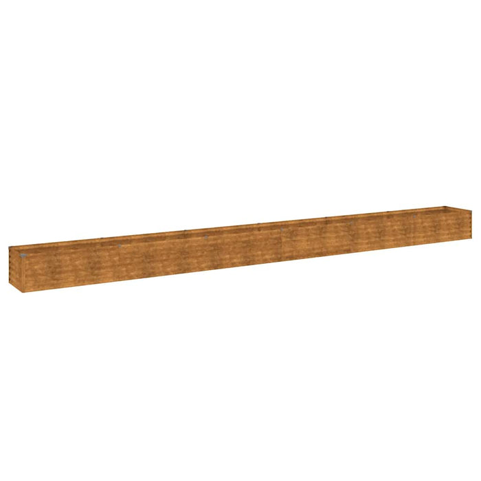 Pat de grădină înălțat 580x50x36 cm, oțel corten WALTI