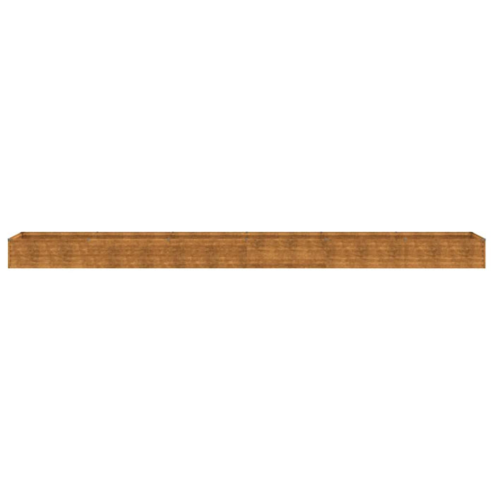 Pat de grădină înălțat 580x50x36 cm, oțel corten WALTI