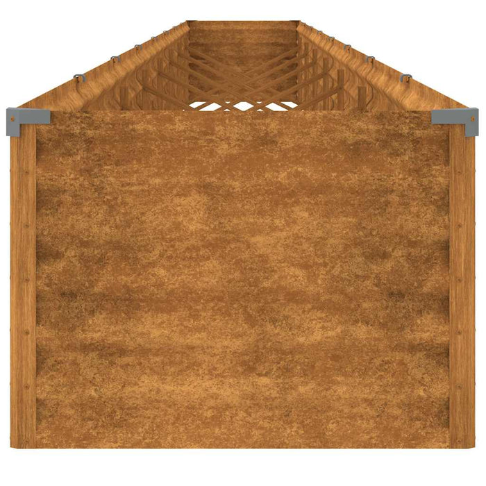 Strat înălțat de grădină, 770x50x36 cm, oțel corten WALTI