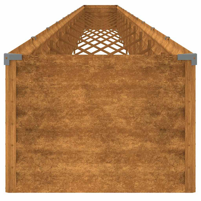 Strat înălțat de grădină, 1152x50x36 cm, oțel corten WALTI
