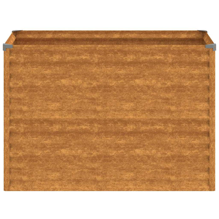 Pat de grădină înălțat 100x50x69 cm, oțel corten WALTI