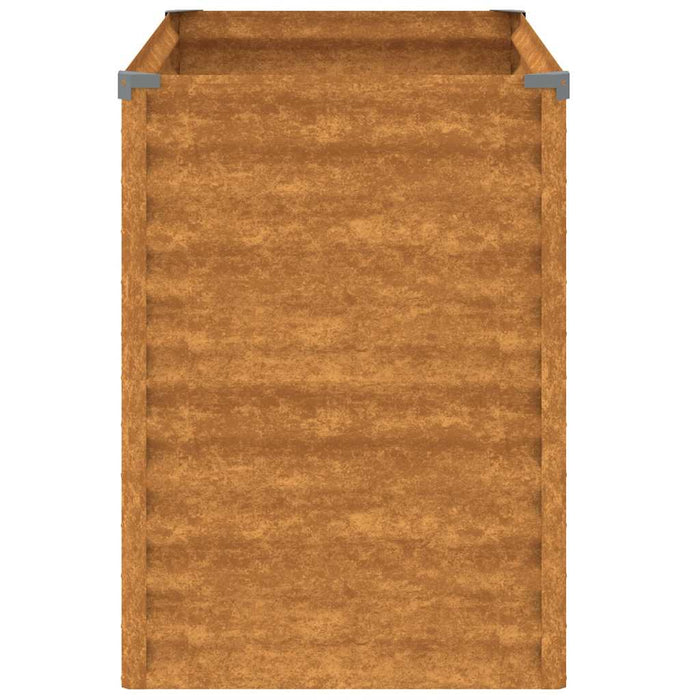 Pat de grădină înălțat 100x50x69 cm, oțel corten WALTI
