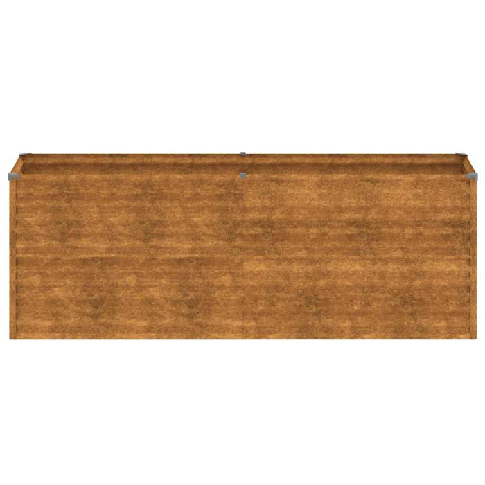 Pat de grădină înălțat 196x50x69 cm, oțel corten WALTI