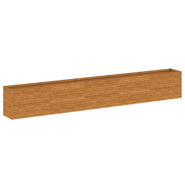 Pat de grădină înălțat 482x50x69 cm, oțel corten WALTI