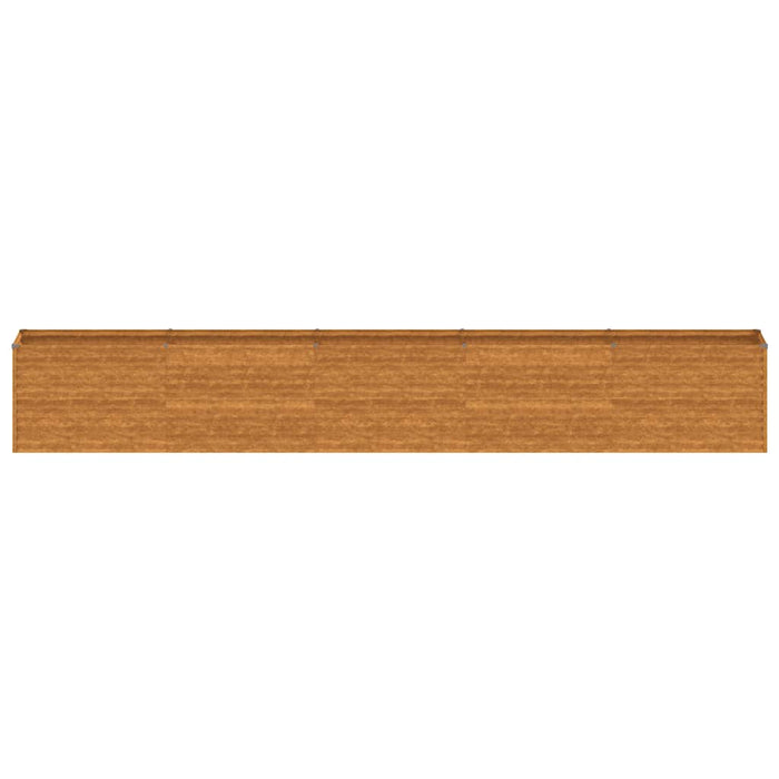 Pat de grădină înălțat 482x50x69 cm, oțel corten WALTI