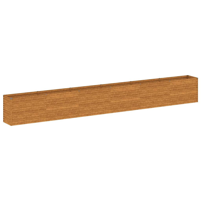 Pat de grădină înălțat 578x50x69 cm, oțel corten WALTI