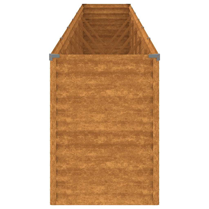 Pat de grădină înălțat 578x50x69 cm, oțel corten WALTI