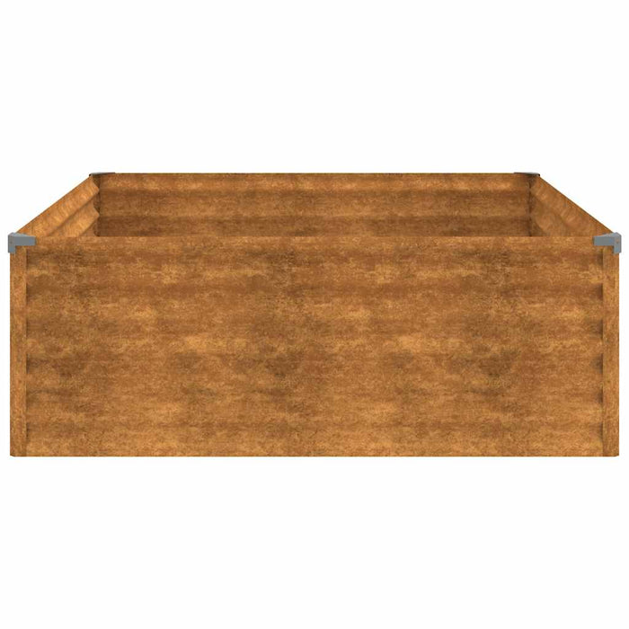 Strat înălțat de grădină, 100x100x36 cm, oțel corten - WALTI WALTI