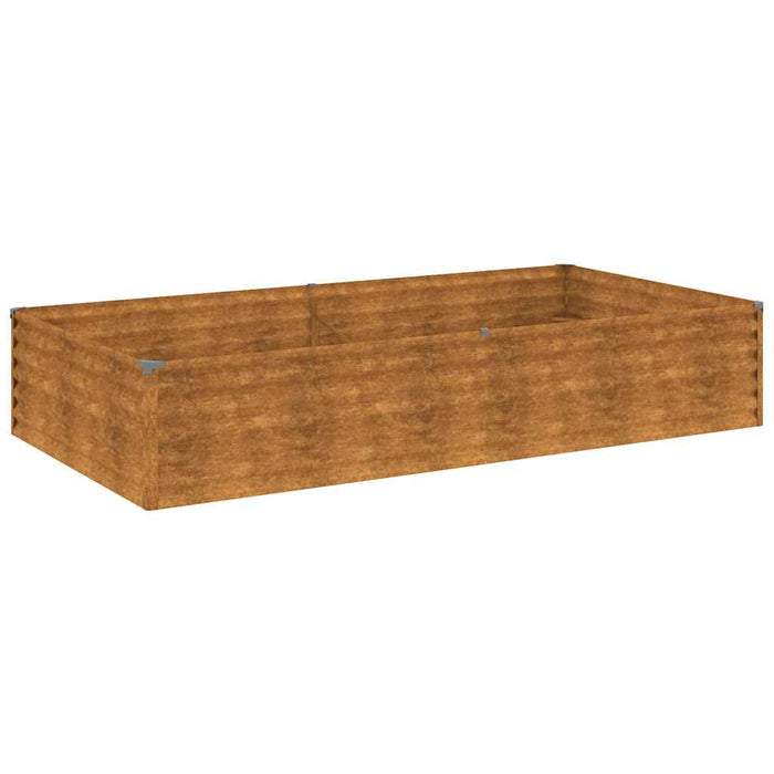 Strat înălțat de grădină, 195x100x36 cm, oțel corten WALTI