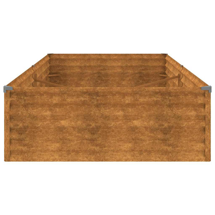 Strat înălțat de grădină, 195x100x36 cm, oțel corten WALTI