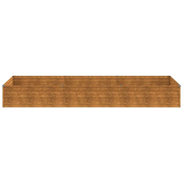 Strat înălțat de grădină, 291x100x36 cm, oțel corten WALTI