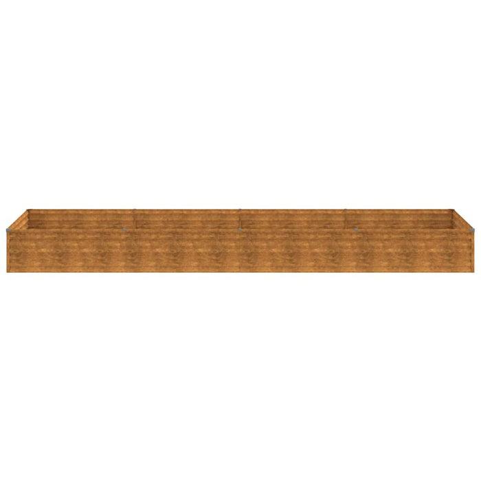 Strat înălțat de grădină, 387x100x36 cm, oțel corten WALTI
