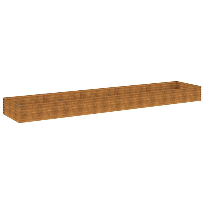 Strat înălțat de grădină, 482x100x36 cm, oțel corten WALTI
