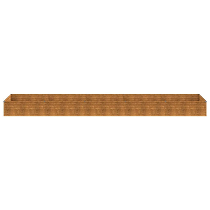 Strat înălțat de grădină, 482x100x36 cm, oțel corten WALTI