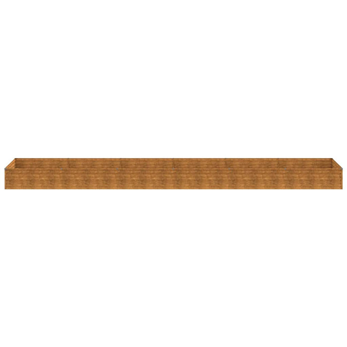 Strat înălțat de grădină, 579x100x36 cm, oțel corten WALTI