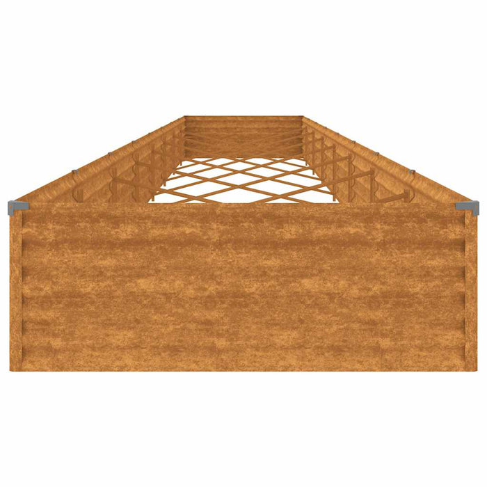 Strat înălțat de grădină, 770x100x36 cm, oțel corten WALTI