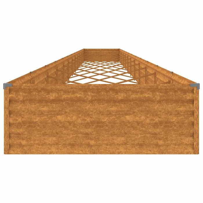 Strat înălțat de grădină, 1150x100x36 cm, oțel corten WALTI
