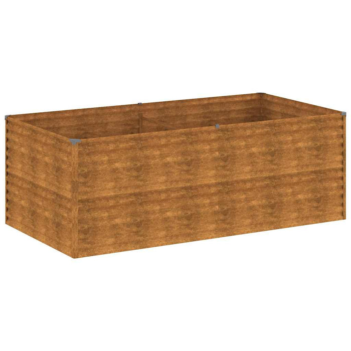 Strat înălțat de grădină, 196x100x69 cm, oțel corten WALTI