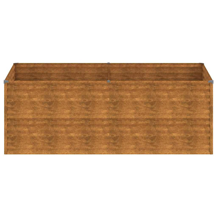 Strat înălțat de grădină, 196x100x69 cm, oțel corten WALTI
