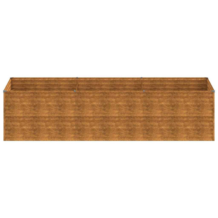 Strat înălțat de grădină, 290x100x69 cm, oțel corten WALTI