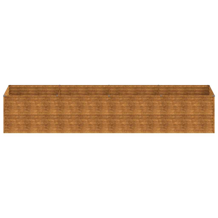 Strat înălțat de grădină, 386x100x69 cm, oțel corten WALTI