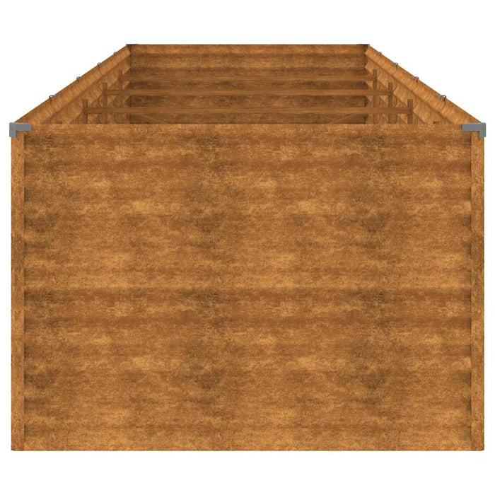 Strat înălțat de grădină, 479x100x69 cm, oțel corten WALTI