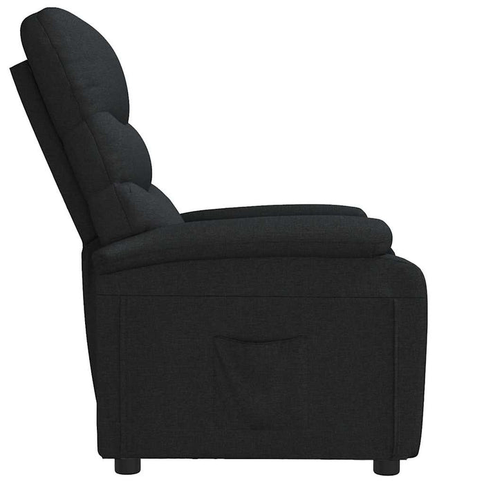 Fotoliu rabatabil, negru, material textil - WALTI WALTI