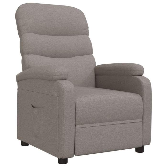 Fotoliu rabatabil, gri taupe, material textil WALTI