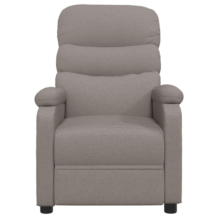 Fotoliu rabatabil, gri taupe, material textil WALTI