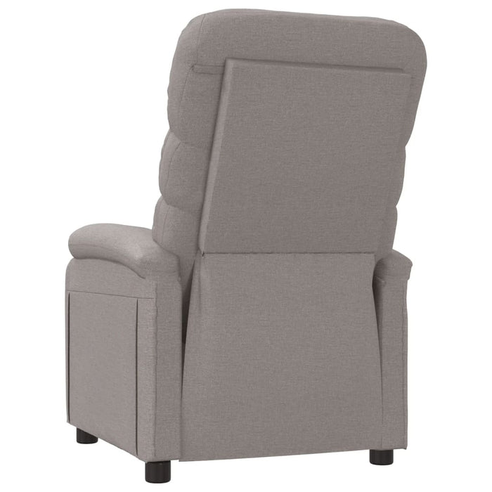 Fotoliu rabatabil, gri taupe, material textil WALTI