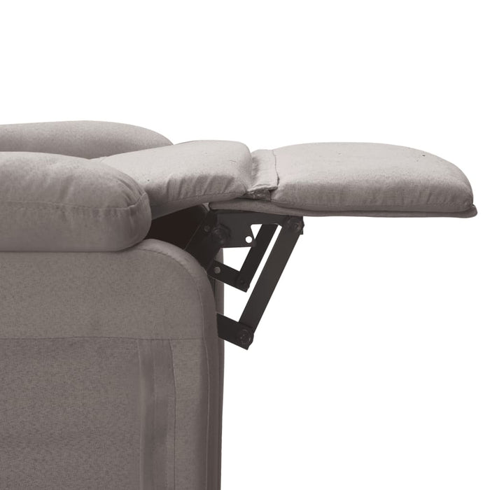 Fotoliu rabatabil, gri taupe, material textil WALTI