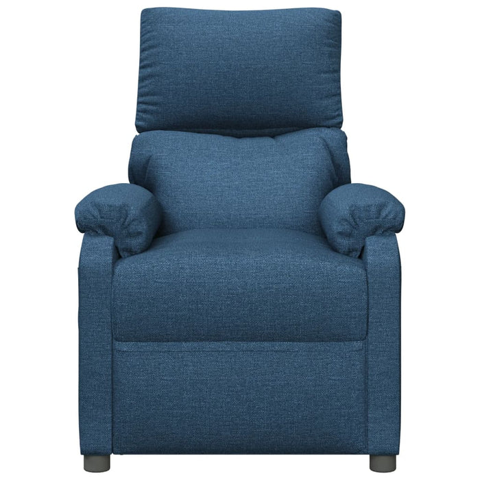 Fotoliu rabatabil, albastru, material textil WALTI