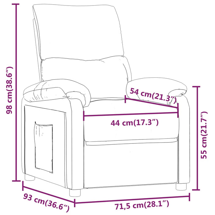Fotoliu rabatabil, albastru, material textil WALTI