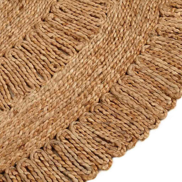 Covor împletit manual, 90 cm, iută, rotund WALTI
