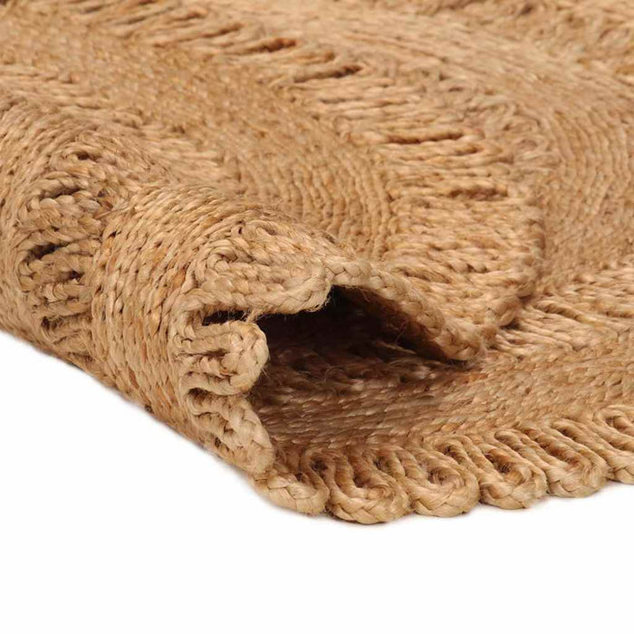 Covor împletit manual, 90 cm, iută, rotund WALTI