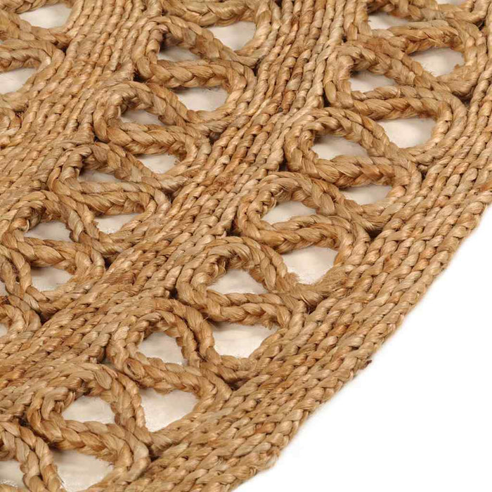 Covor împletit manual, 90 cm, iută, rotund WALTI