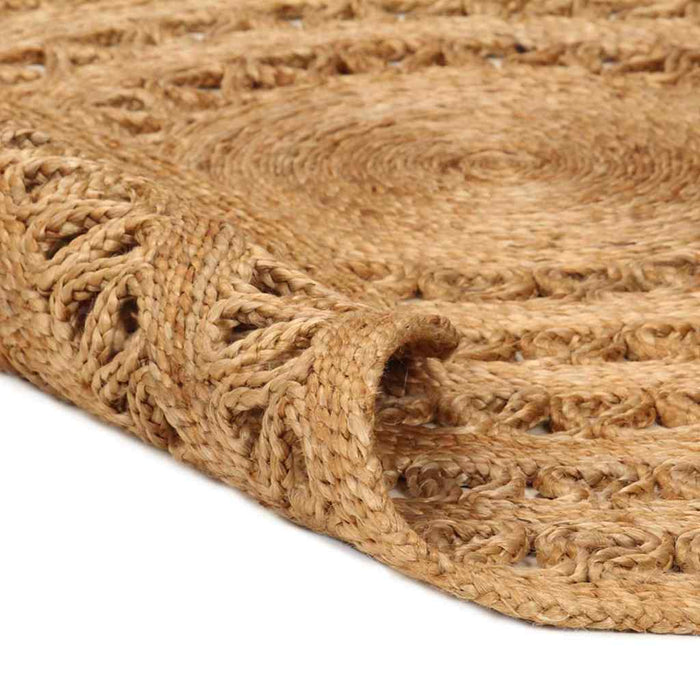 Covor împletit manual, 90 cm, iută, rotund WALTI