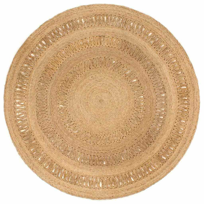 Covor împletit manual, 180 cm, iută, rotund WALTI