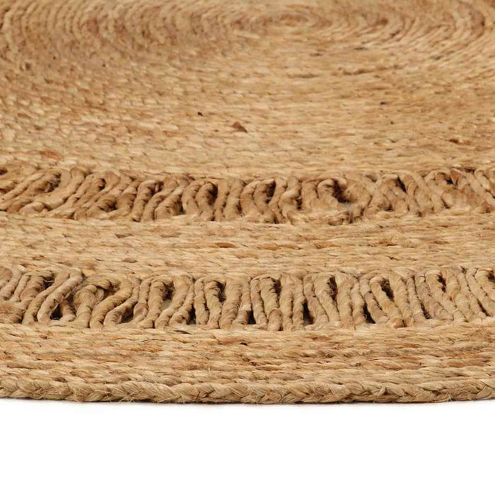 Covor împletit manual, 180 cm, iută, rotund WALTI