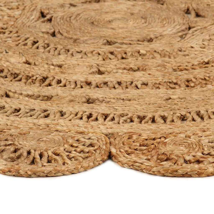 Covor împletit manual, 120 cm, iută, rotund WALTI