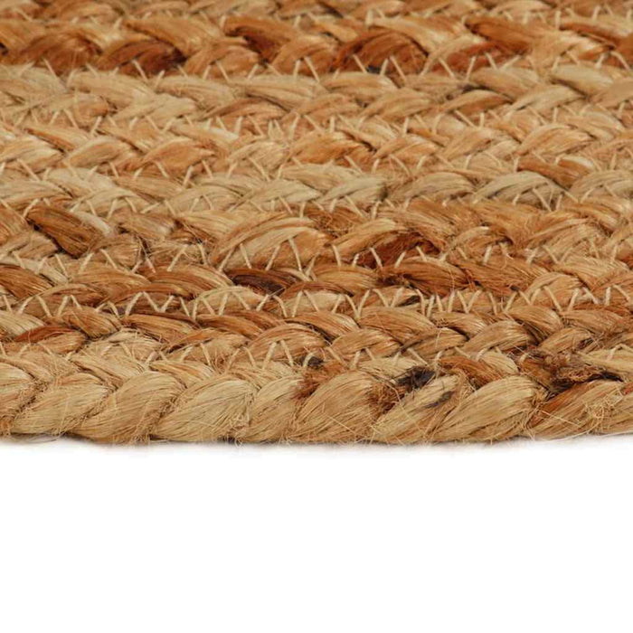 Covor împletit cu ciucuri, 150 cm, iută, rotund WALTI